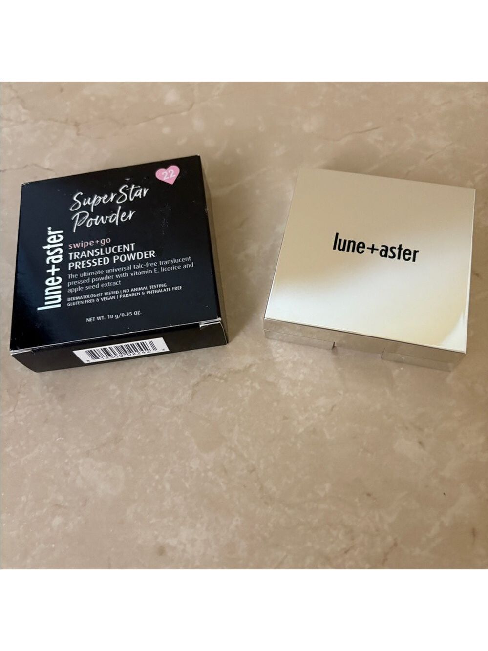 lune+aster Super Star Powder swipe+go Translucent Pressed Powder NIB